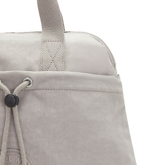 Kipling Goyo Medium Backpack Tote Handbag Grey Gris | AU 1269EB